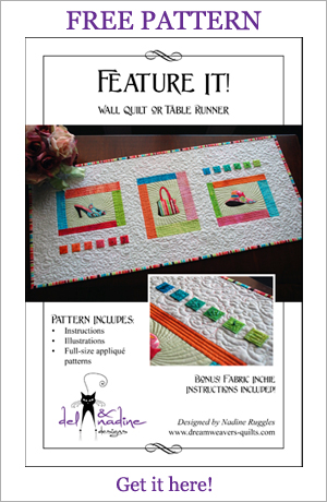 Free: Feature It! Wall Quilt or Table Runner Pattern